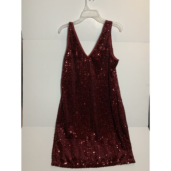 In’Voland Red Sequin Shift Dress Women’s Plus Size 20W Christmas New Year Party - Picture 8 of 11